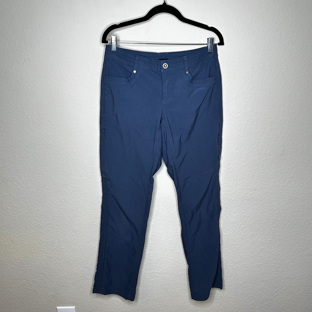 Kuhl Splash Roll-Up Hiking Pants Blue‎ Grey Womens Size 6 Short Straight Hiking